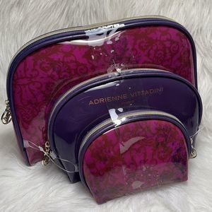 NEW ADRIENNE VITTADINI STUDIO COSMETIC BAGS